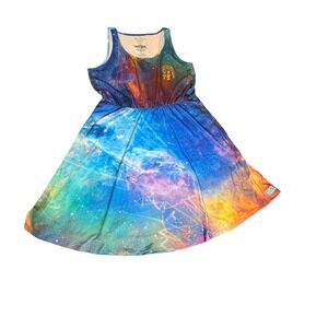 Mighty Fine Marvel Guardians of the Galaxy 2 Nebula Galaxy Print Dress Womens L
